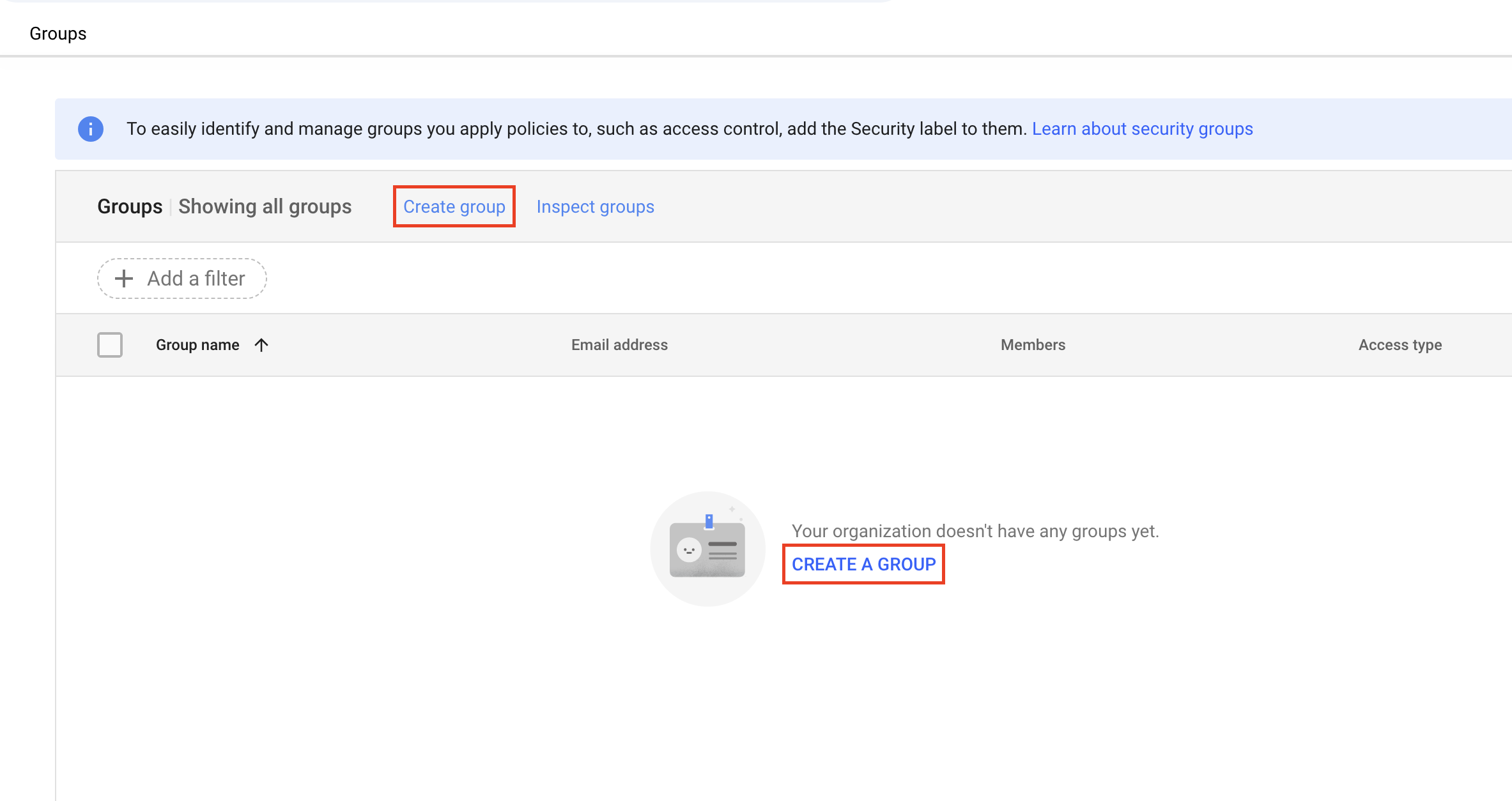 Google Workspace Create Group